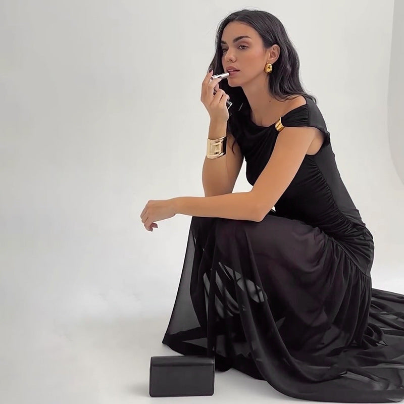Elegant evening dress ladies off-shoulder Lune London