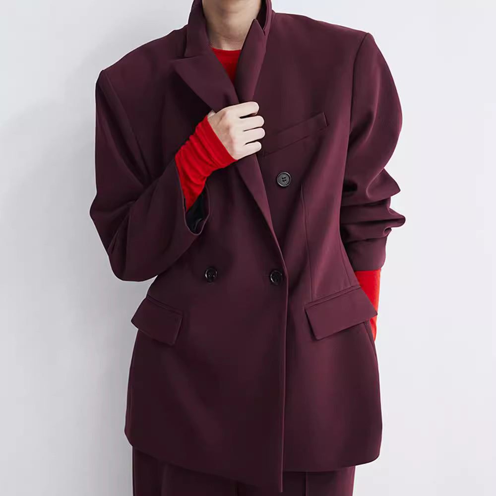 Oversized women's jacket with double row of buttons and modern cut Lune London