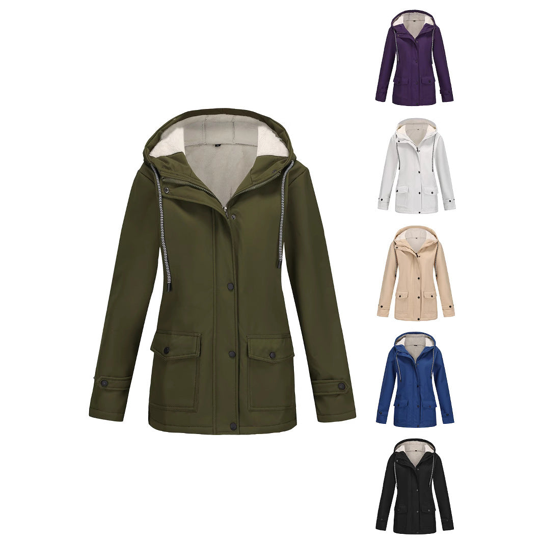 Women's outdoor jacket with soft lining and practical pockets Lune London