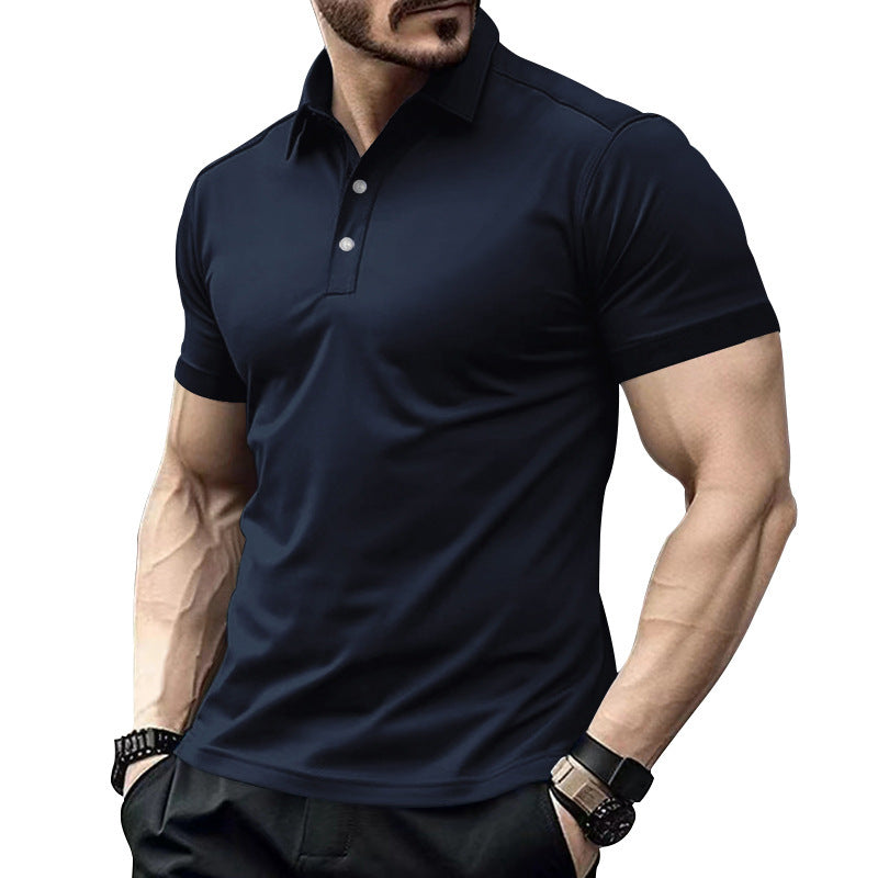 Men's high-quality short-sleeve polo with breathable technology and modern cut Lune London