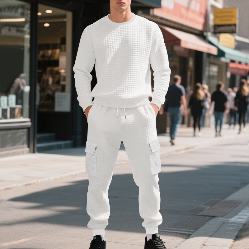 Lune London casual sweatshirt and cargo pants set for men