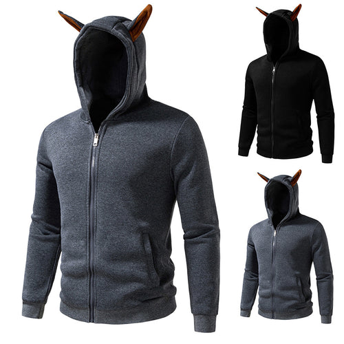 Men's zip up comfortable hooded sweatshirt Lune London
