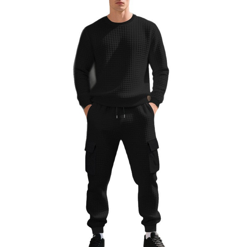 Lune London casual sweatshirt and cargo pants set for men