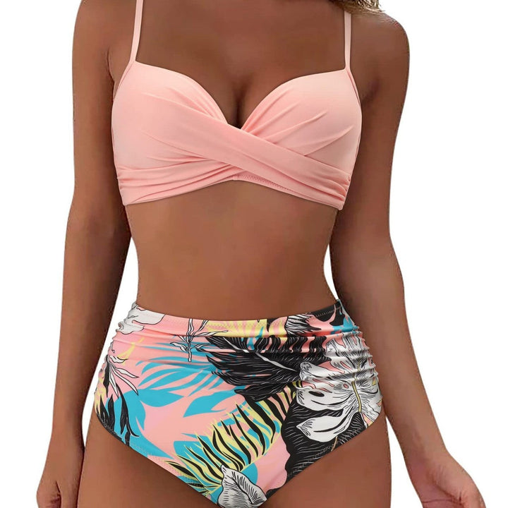 Woman High-waisted Twisted Bikini Set Lune London