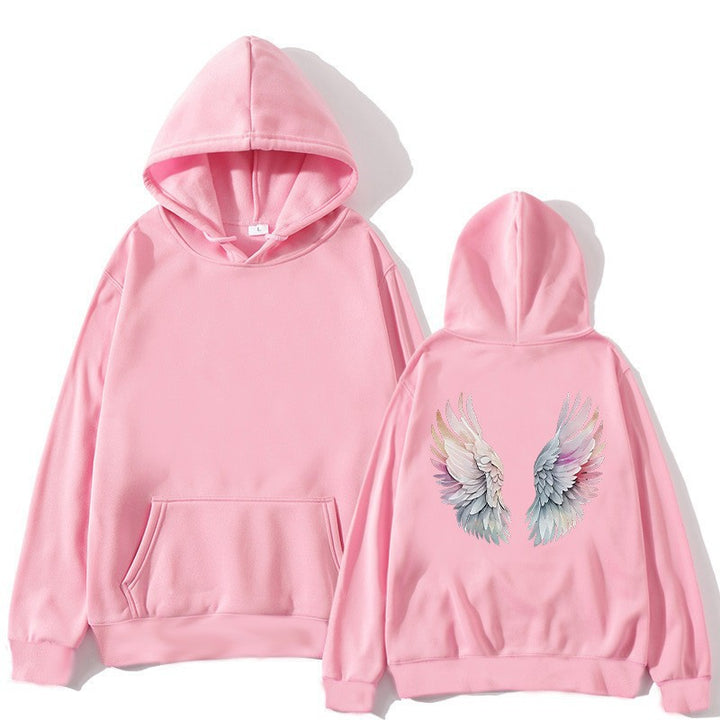 Women's hoodie with stylish angel wing design Chic & Stil