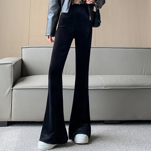 Women's Flared Velvet Pants Chic & Stil