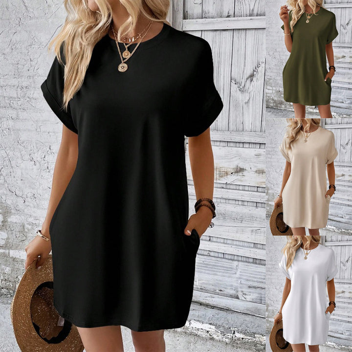 Short sleeve summer dress for women with pockets Lune London
