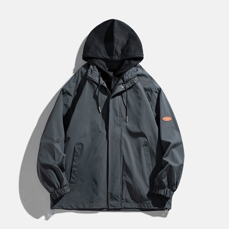 Unisex transitional jacket with hood and breathable inner lining Lune London