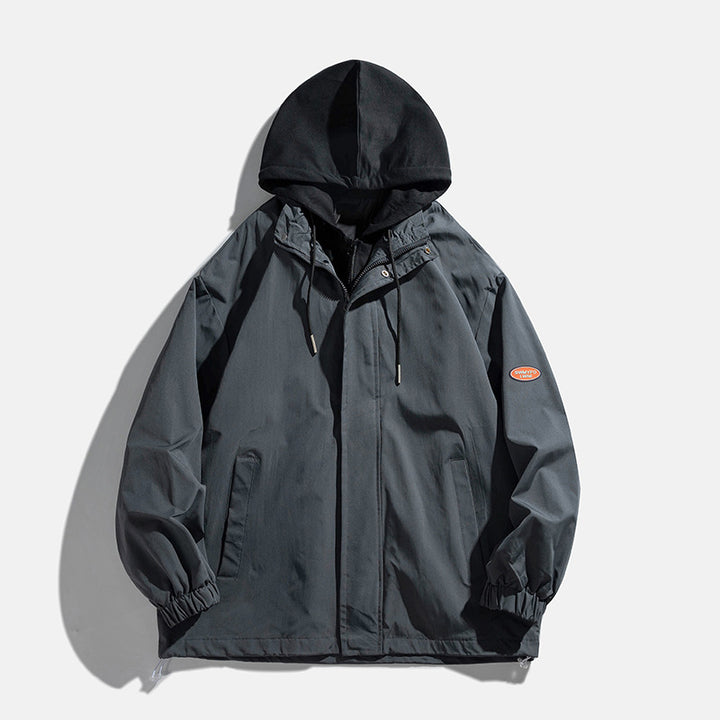 Unisex transitional jacket with hood and breathable inner lining Lune London