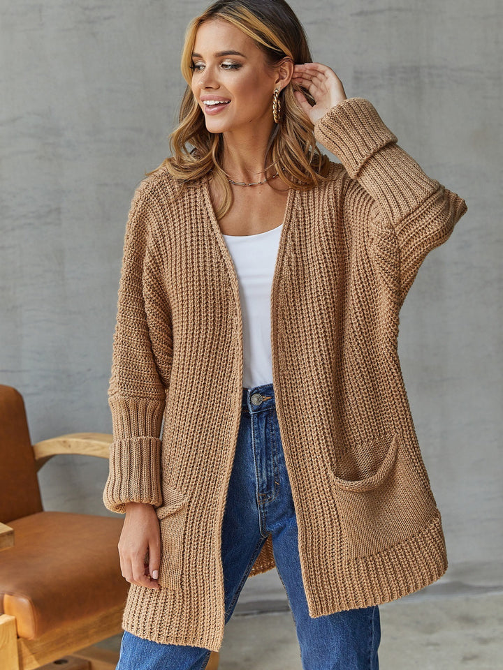 Cardigan pour femmes avec poches profondes et surface texturée Chic & Stil