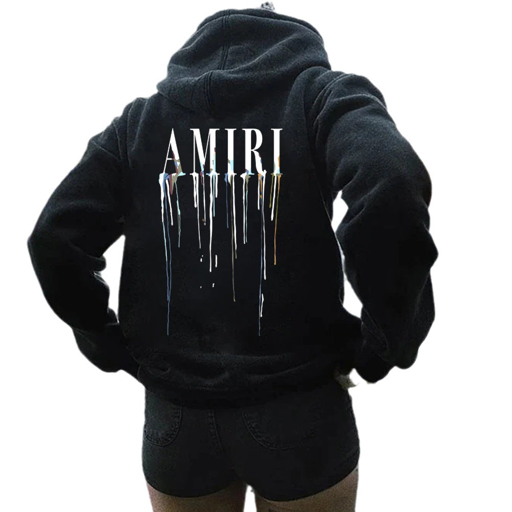 Ladies' hoodie with artistic print Lune London