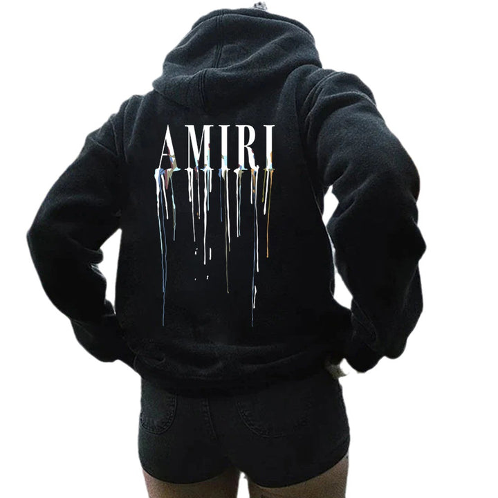 Ladies' hoodie with artistic print Lune London