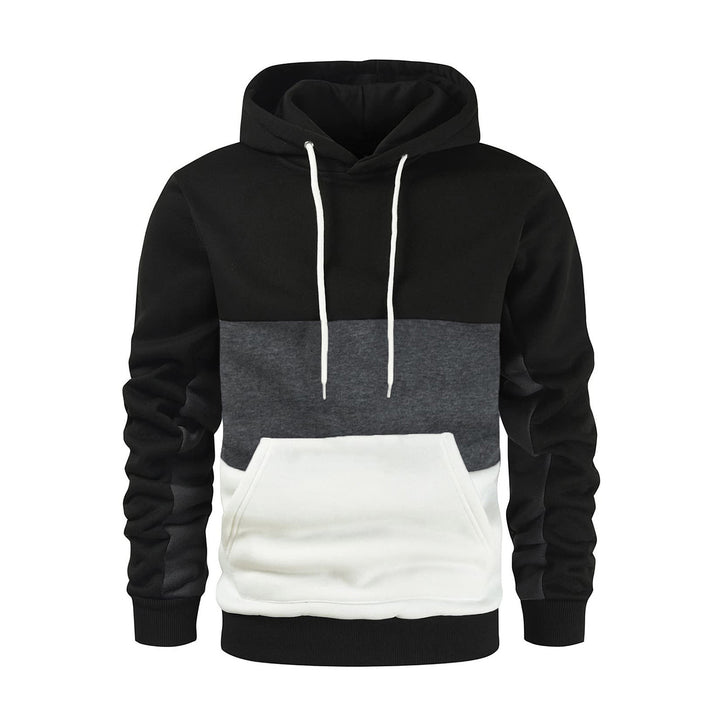 Men's hooded sweatshirt with trendy color block design Lune London