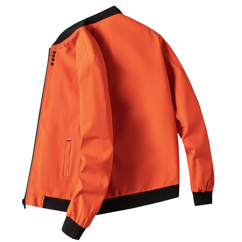 Elegant leisure jacket for men with a stand-up collar and side zipper Lune London
