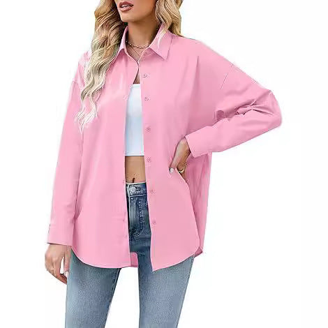 Loose women's blouse with buttoned front and elegant cut Lune London