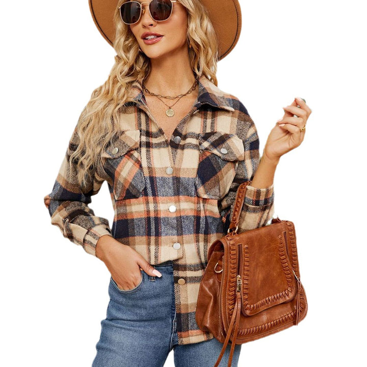Oversized checkered shirt for women in soft flannel Lune London