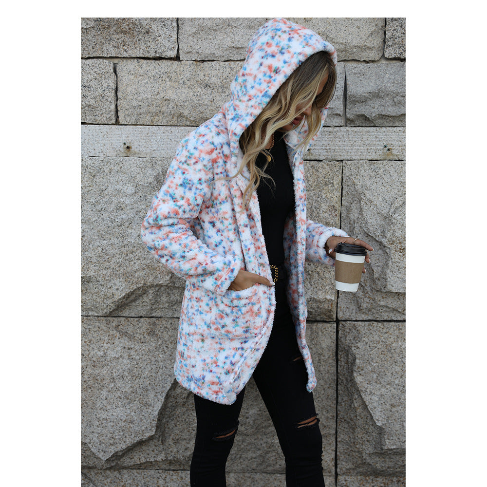 Ladies hoodie in cozy fleece Lune London