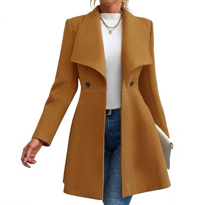 Elegant transition jacket for women with wide collar Lune London
