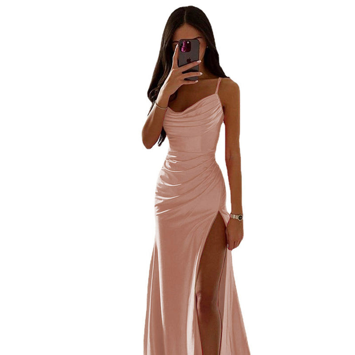 Ladies Elegant Evening Dress with Ruffles Lune London
