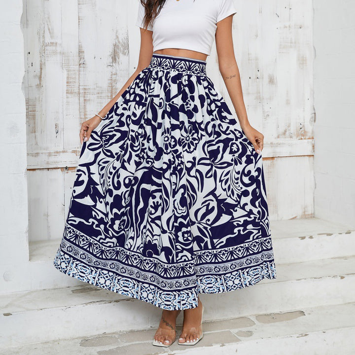Lune London Women's Floral Maxi Skirt