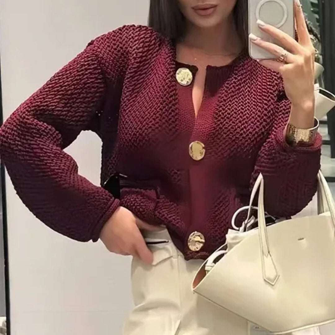 Women’s knit jacket with decorative buttons Lune London