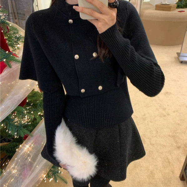 Manteau court élégant pour femmes avec col en fourrure détachable Chic & Stil