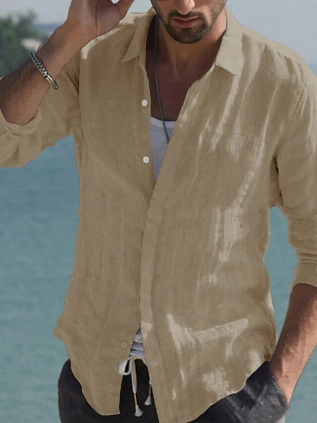 Men's Casual Linen Shirt Lune London