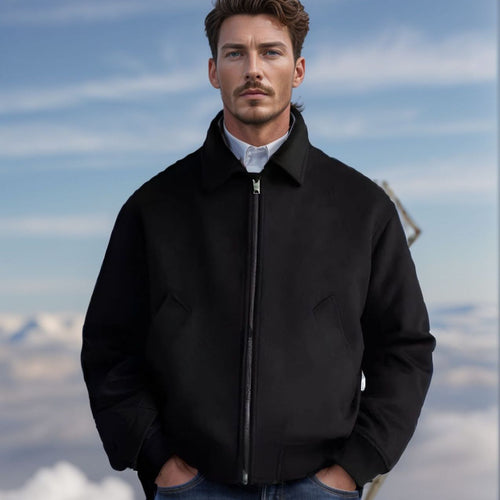 Trendy bomber jacket for men in soft teddy fabric Lune London