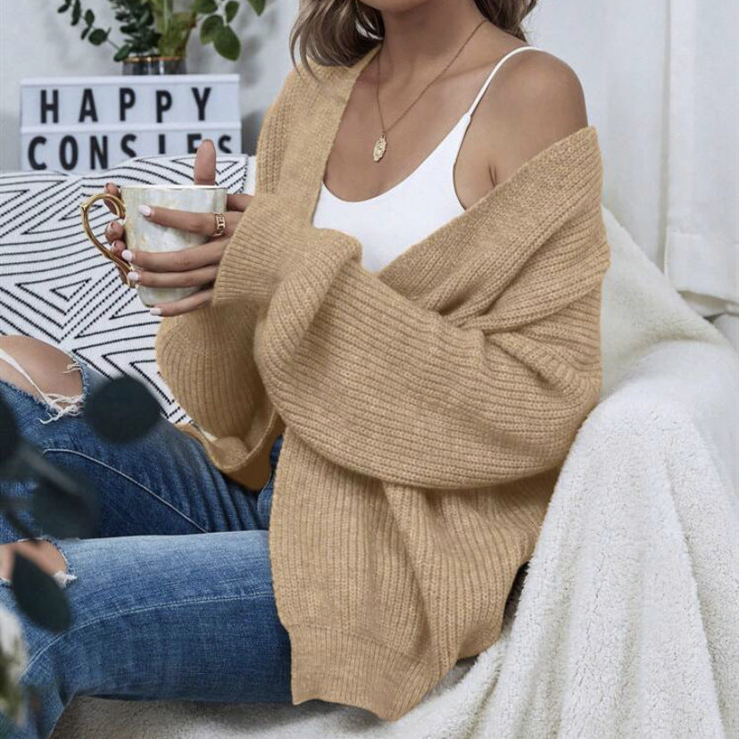 Women oversized knit cardigan comfortable Lune London