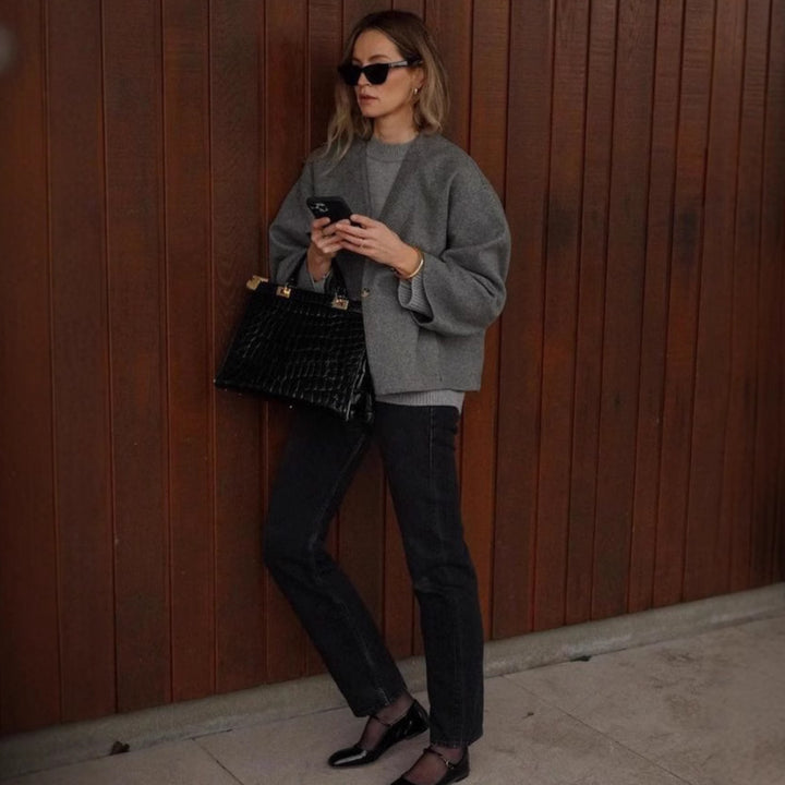 Lune London boxy cut wool jacket for women