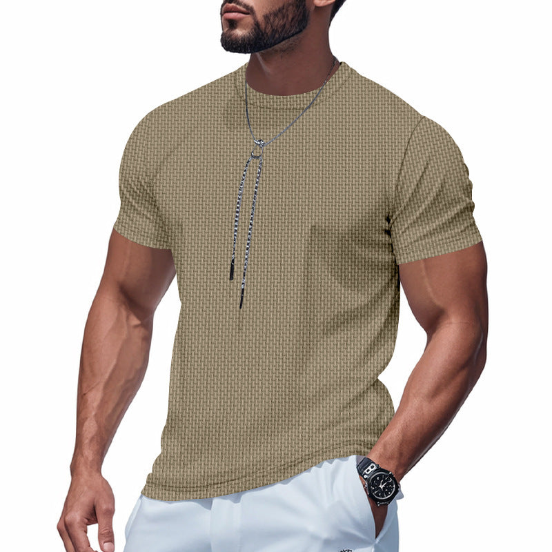 Men's short sleeve breathable T-shirt with stylish zip Lune London