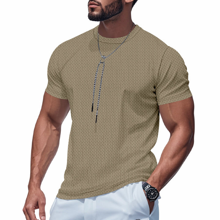 Men's short sleeve breathable T-shirt with stylish zip Lune London