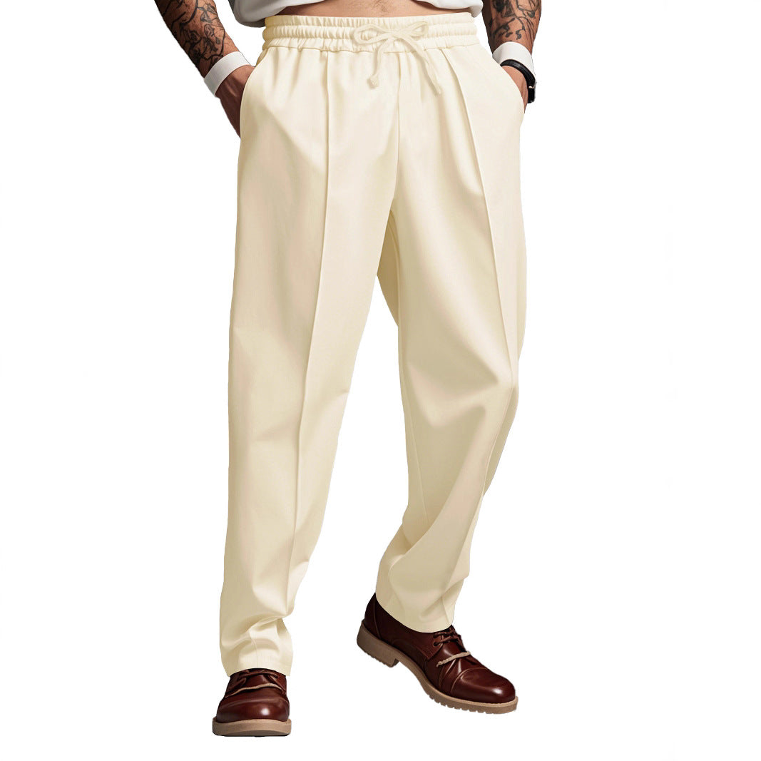 Men's sporty jogger pants with elastic waistband and functional side pockets Lune London