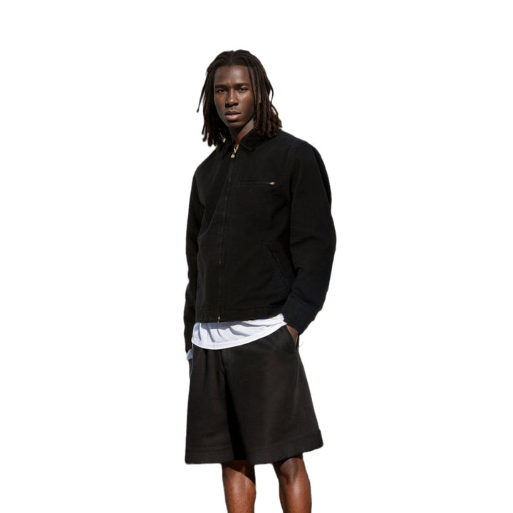 Casual quilted jacket for men with high collar and practical zip pockets Lune London