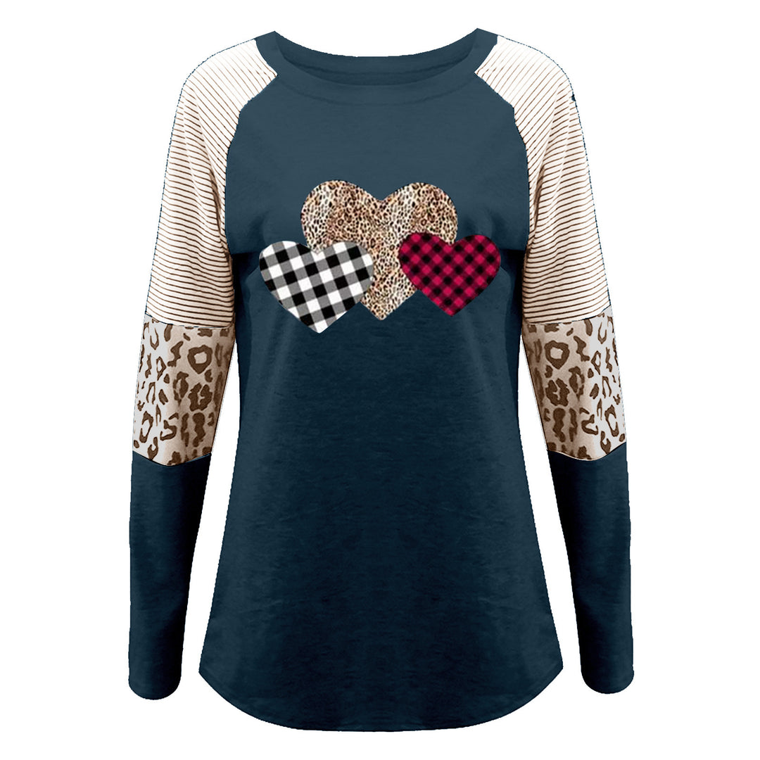 Long sleeve shirt for women with heart-shaped patterns and trendy patterns Lune London