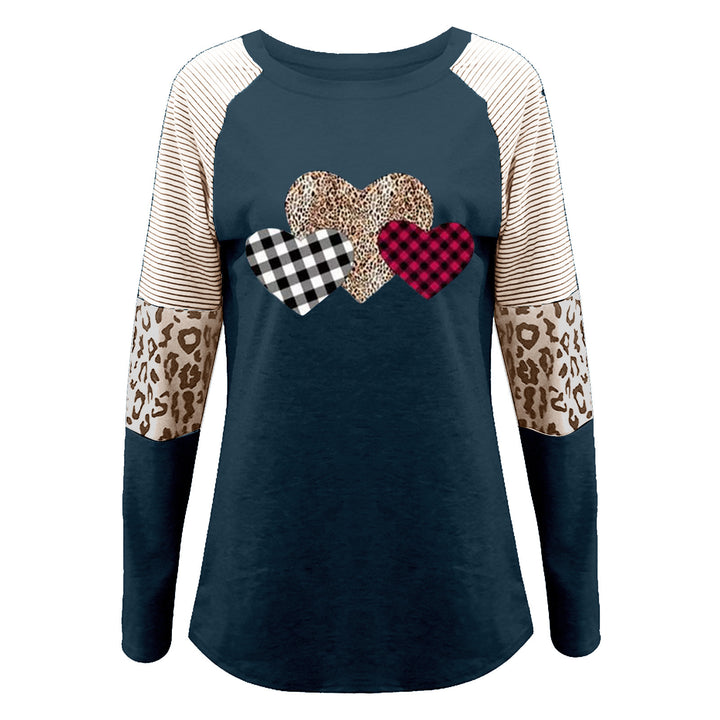 Long sleeve shirt for women with heart-shaped patterns and trendy patterns Lune London