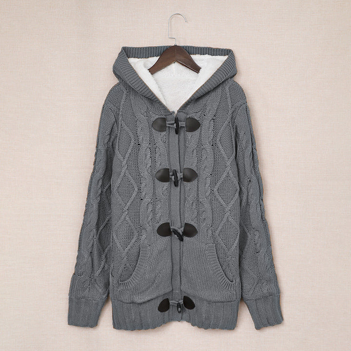 Cardigan pour femmes avec col haut et détails confortables de boutons Chic & Stil