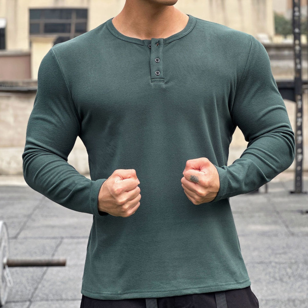 Men's stylish long sleeve shirt with modern button closure Lune London