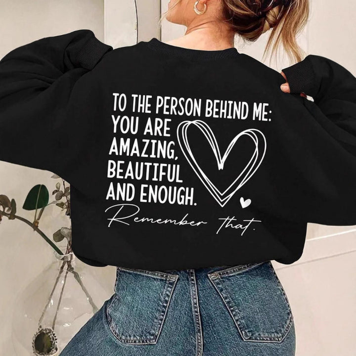 Sweat-shirt femme avec un design inspirant et une coupe décontractée Chic & Stil