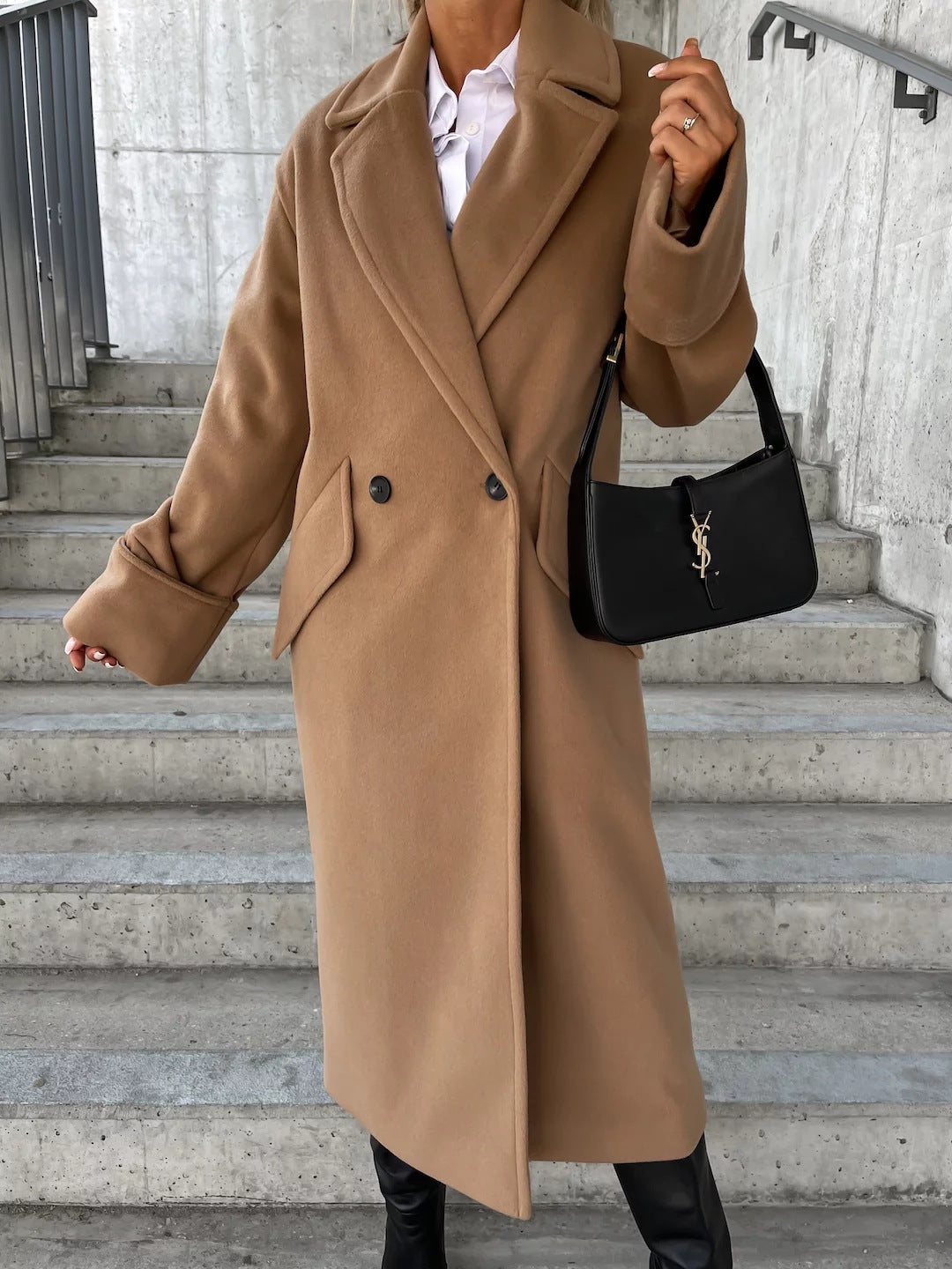 Women Oversized Wool Coat Elegant Lune London