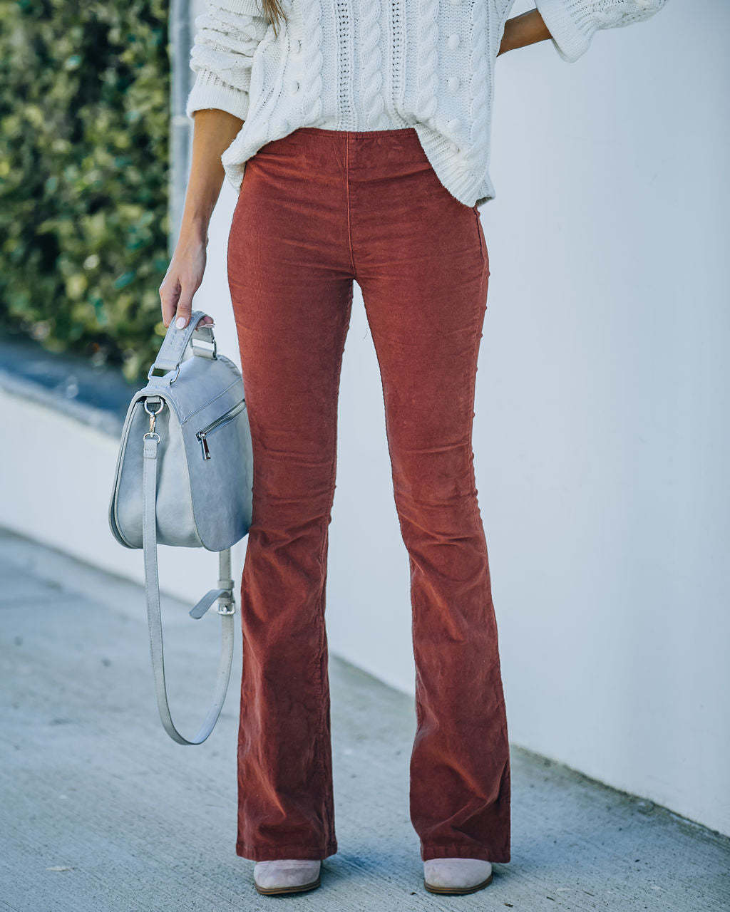 Wide women's corduroy pants in soft fabric and high waist Lune London