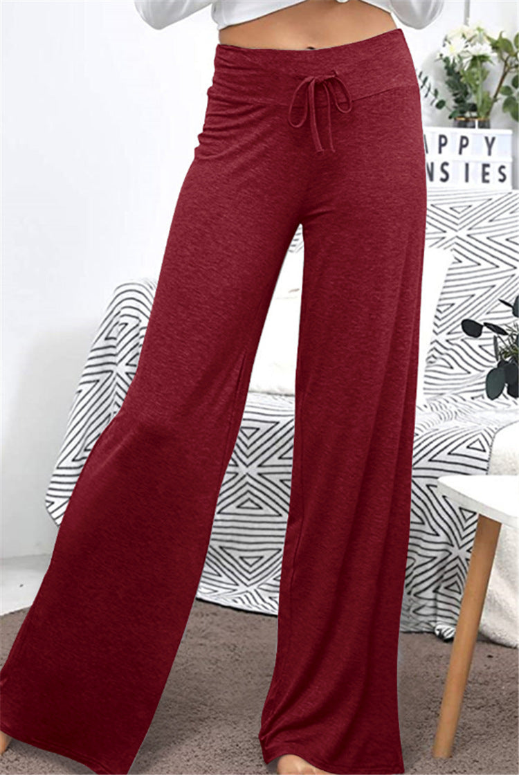 Loose leisure trousers for women with elastic waistband and adjustable drawstring Lune London
