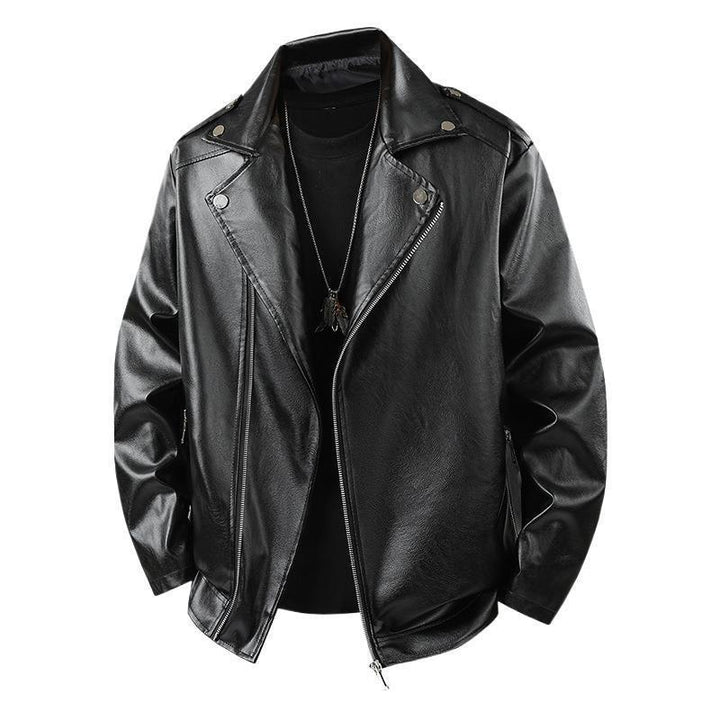 Ladies classic faux leather biker jacket Lune London