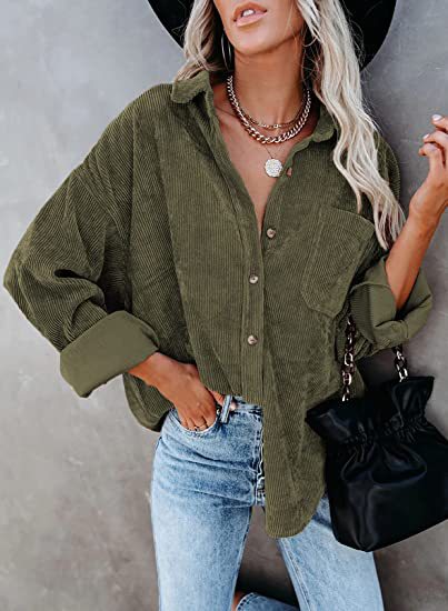 Women's Plus Size Cord Blouse Lune London