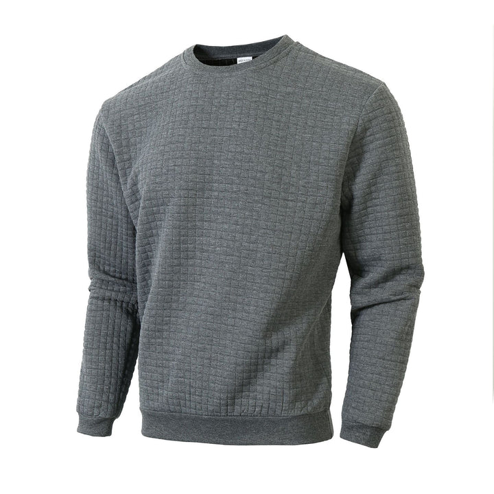 Men's sweater with textured design and round neckline Lune London