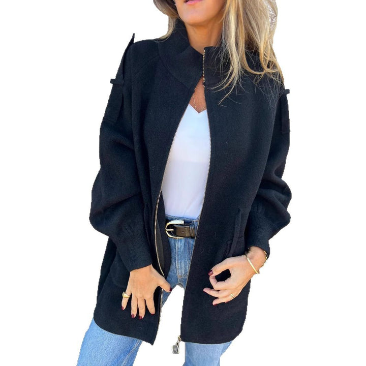 Fashionable and comfortable women's transition jacket with high collar Lune London