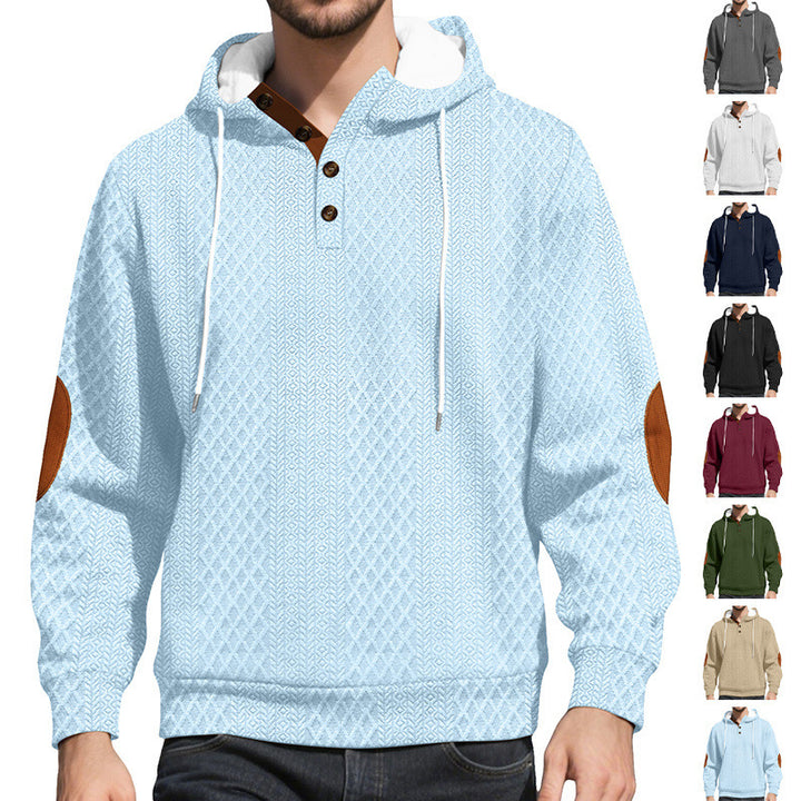 Casual hoodie for men with an innovative knitted structure and stylish accents Lune London
