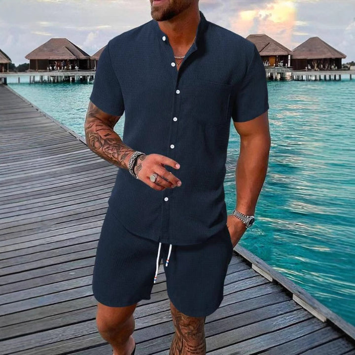 Casual short-sleeved shirts for men with matching shorts Lune London