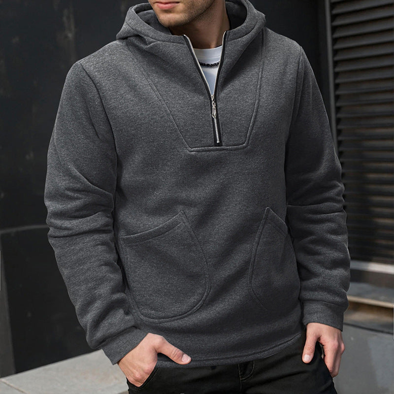 Men's hoodie with innovative design and convenient zipper Lune London