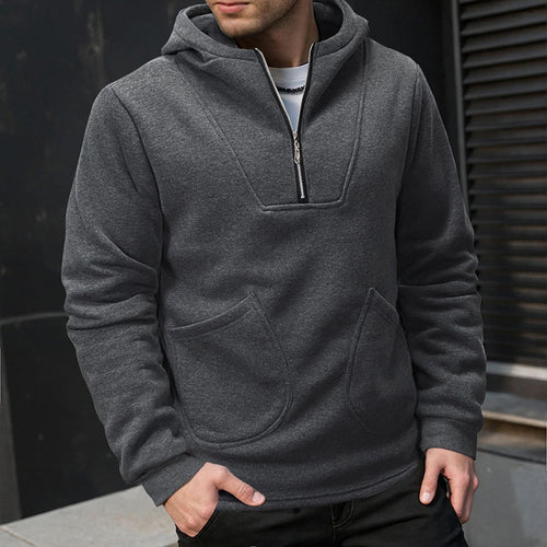 Men's hoodie with innovative design and convenient zipper Lune London